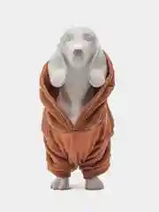 Коричневый толстовка для собак и кошек, с капюшоном, кофта с принтом для собак мелких пород и кошек
