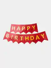 Красный гирлянда на День Рождения "Happy Birthday"