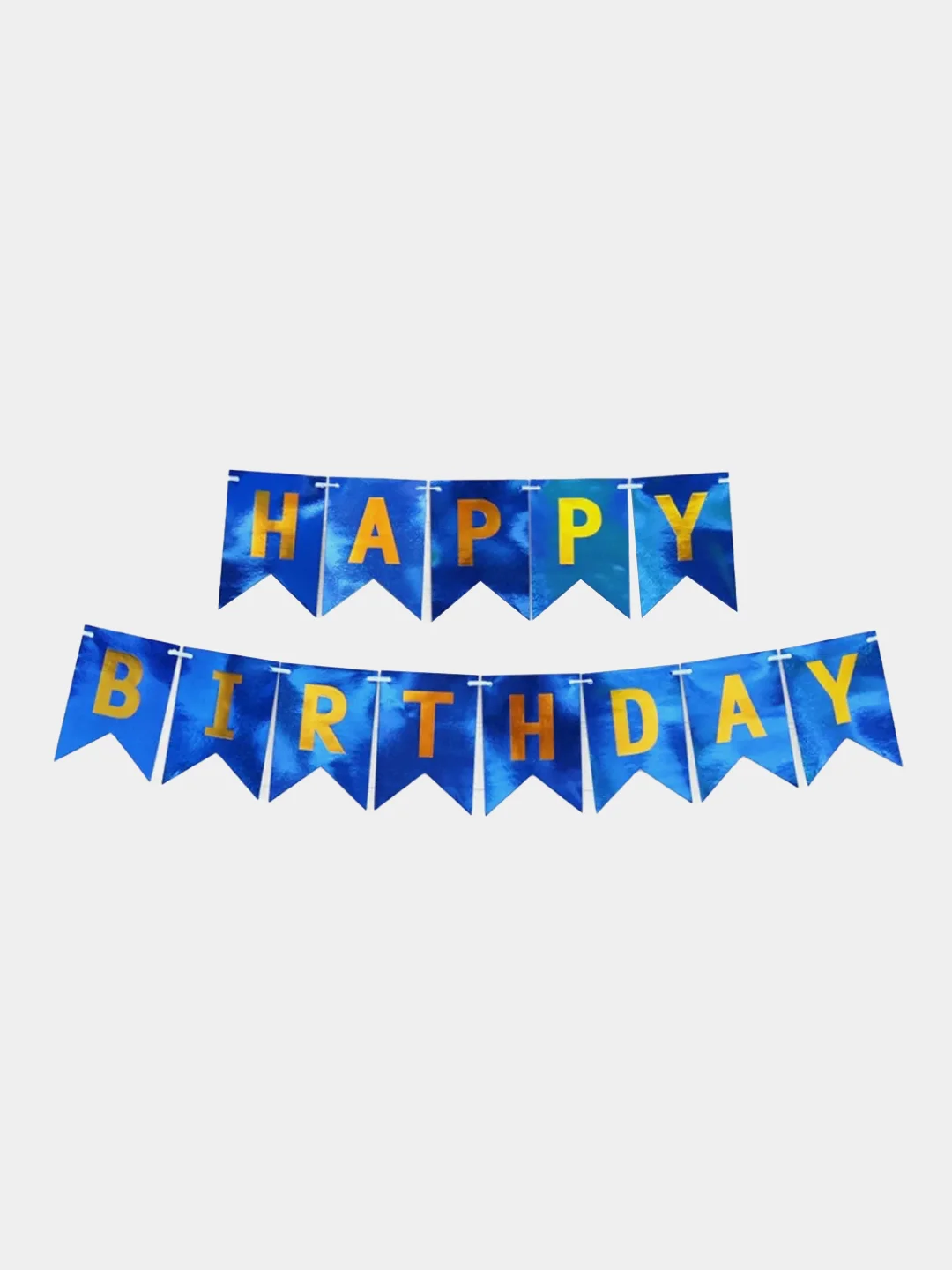Синий гирлянда на День Рождения "Happy Birthday"