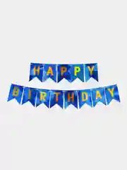 Синий гирлянда на День Рождения "Happy Birthday"