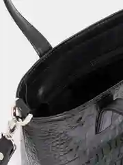 Угольный сумка женская, натуральная кожа, тоут