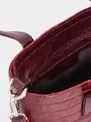 Алый сумка женская, натуральная кожа, тоут