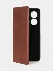 Коричневый чехол-книжка GQ для Infinix Note 30 (4G) / Infinix Note 30 (5G), кожаный