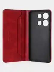 Красный чехол-книжка GQ для Infinix Note 30 (4G) / Infinix Note 30 (5G), кожаный