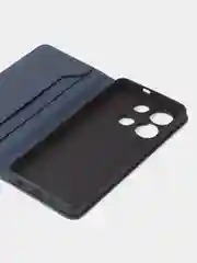 Синий чехол-книжка GQ для Infinix Note 30 (4G) / Infinix Note 30 (5G), кожаный