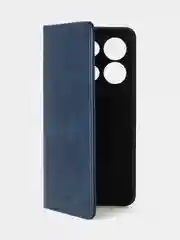 Синий чехол-книжка GQ для Infinix Note 30 (4G) / Infinix Note 30 (5G), кожаный