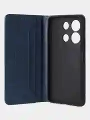 Синий чехол-книжка GQ для Infinix Note 30 (4G) / Infinix Note 30 (5G), кожаный