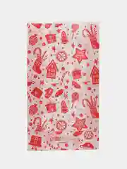 Коралловый пакет подарочный, новогодний, 20 x 11 , 16,8 х 13,5 см