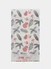 Кораллово-розовый пакет подарочный, новогодний, 20 x 11 , 16,8 х 13,5 см