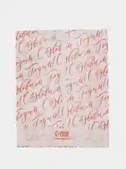 Красный пакет подарочный, новогодний, 20 x 11 , 16,8 х 13,5 см