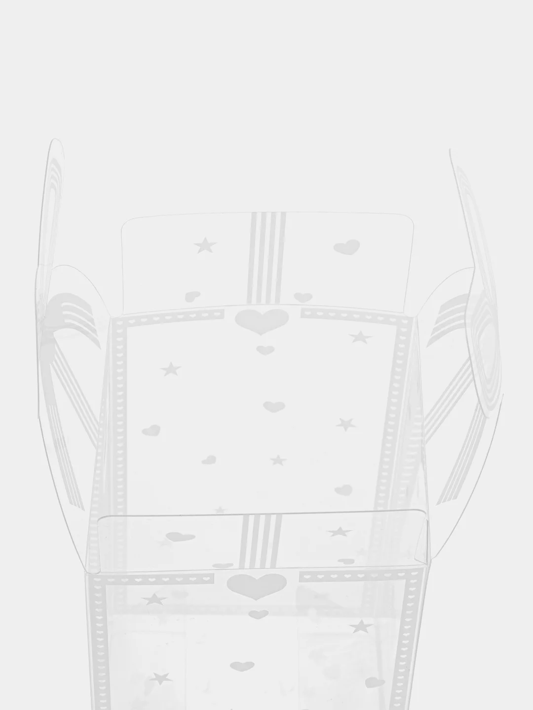 Белый подарочная коробка новогодняя, 10 x 6 x 6 см