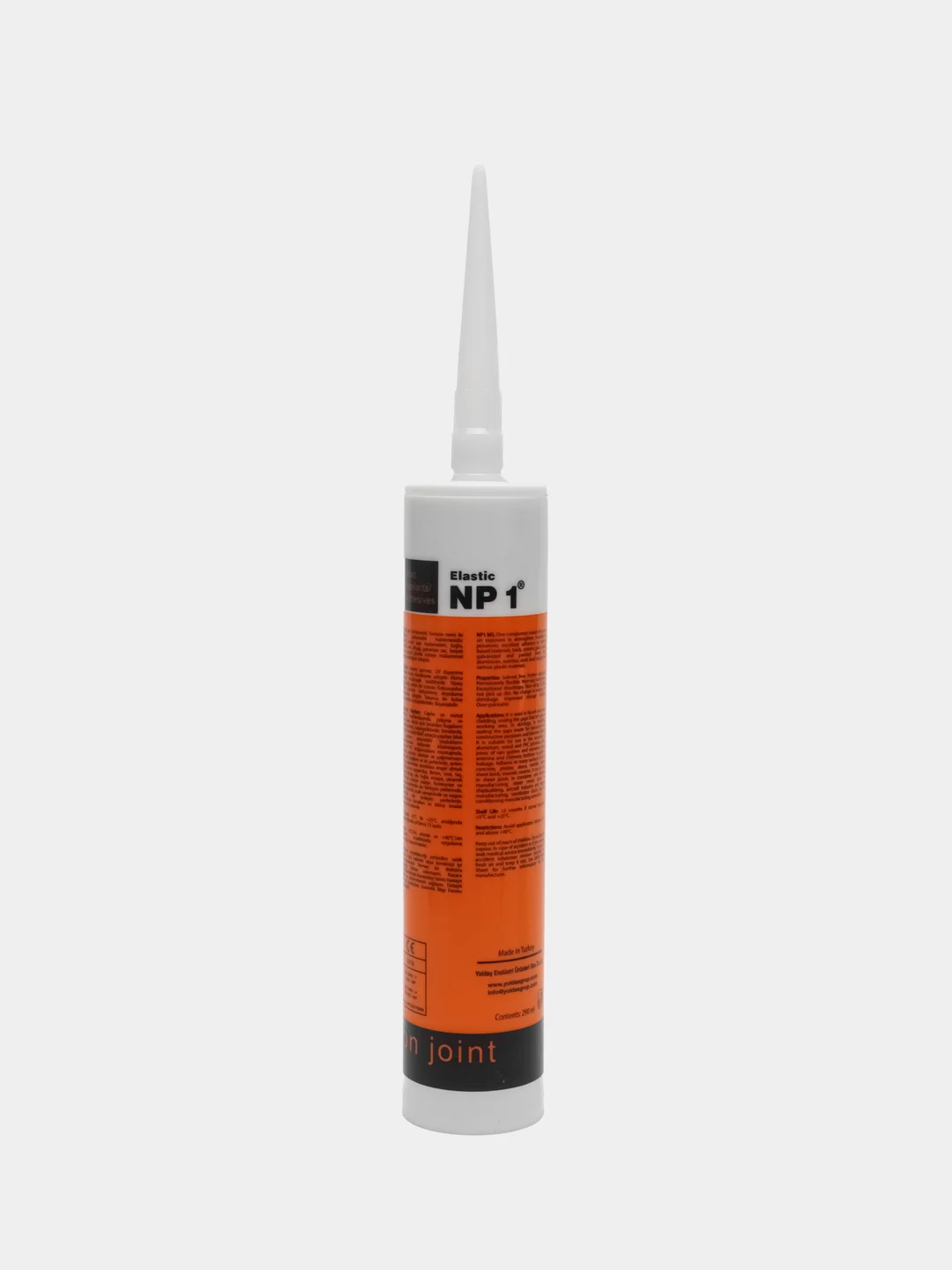 Белый клей-герметик NP1 Elastic на основе MS-полимера 290 мл White (белый) EL-NP1001W