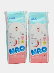 Подгузники-трусики NAO детские ночные, 6 размер XXL, 15-20 кг, 64 шт