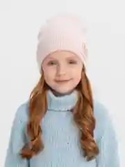 Кремовый шапка Amali для девочки, демисезонная, на флисовом подкладе