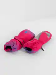 Серебряный варежки-краги детские, теплые, непромокаемые, 5-8 лет