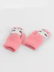Коралловый варежки детские, зимние, утеплённые, шерстяные, двойные, с подкладом, для девочек и  мальчиков 3-7 лет