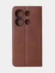 Коричневый чехол-книжка GQ для Infinix Note 30i из высококачественной кожи