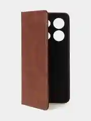 Коричневый чехол-книжка GQ для Infinix Note 30i из высококачественной кожи