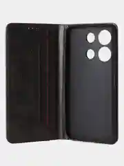 Черный чехол-книжка GQ для Infinix Note 30i из высококачественной кожи
