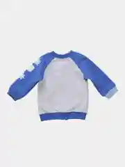 Синий детская толстовка из футера двухнитки Bonito