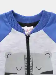 Синий детская толстовка из футера двухнитки Bonito