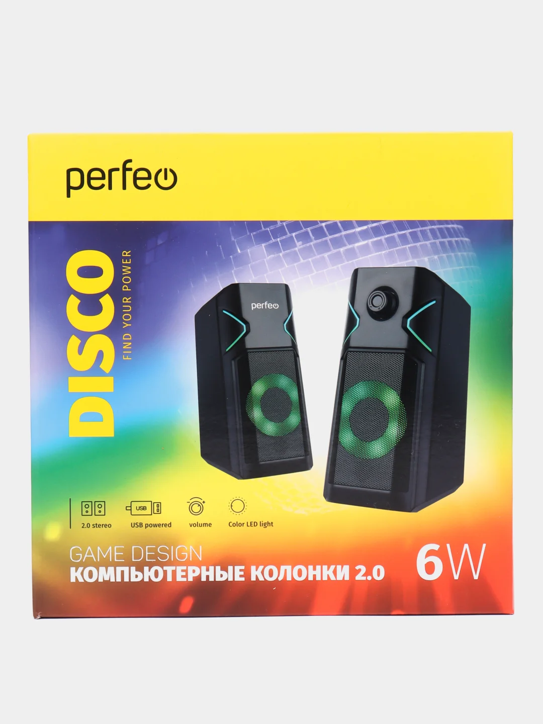 Колонки для компьютера и ноутбука Perfeo Disco