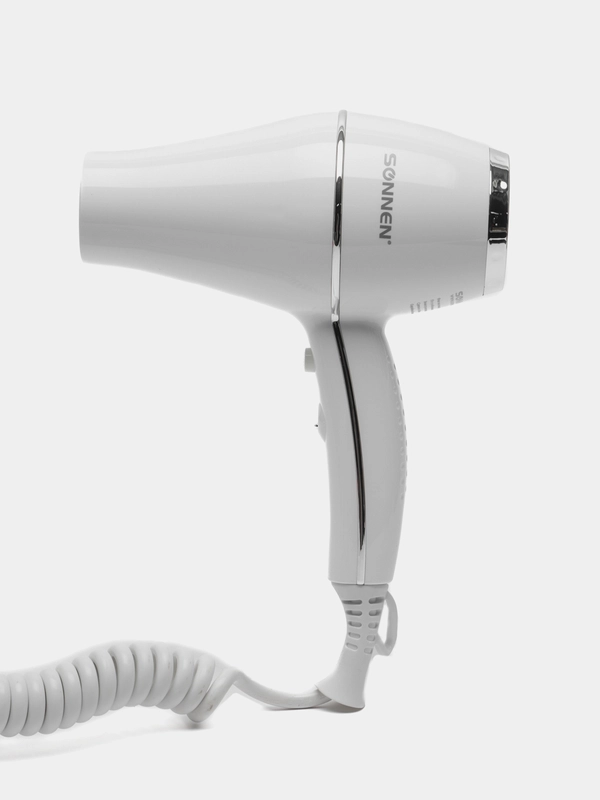 Фен для волос настенный Sonnen HD-2206 SUPER POWER, 1850 Вт, 2 скорости, белый, 608482