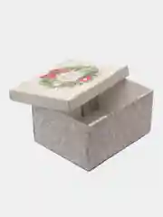 Серый коробки подарочные новогодние. Большие 31,5*25,6*16,1 см