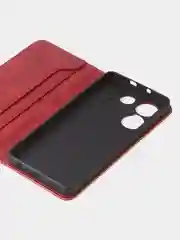 Алый чехол-книжка GQ для Tecno Camon 20 Pro, 5G, из высококачественной искусственной кожи