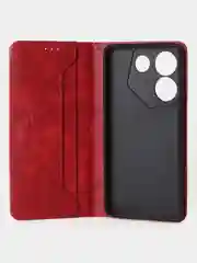 Алый чехол-книжка GQ для Tecno Camon 20 Pro, 5G, из высококачественной искусственной кожи