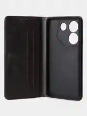 Угольный чехол-книжка GQ для Tecno Camon 20 Pro, 5G, из высококачественной искусственной кожи