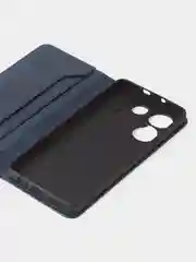 Темно-синий чехол-книжка GQ для Tecno Camon 20 Pro, 5G, из высококачественной искусственной кожи