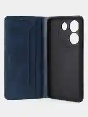 Темно-синий чехол-книжка GQ для Tecno Camon 20 Pro, 5G, из высококачественной искусственной кожи