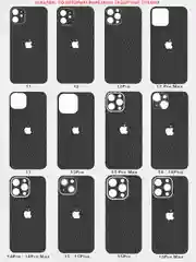 Пленка для iPhone 11/12/12Pro/13 Pro Max/14/15 Plus под кожу на заднюю часть, назад, кожаная