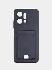 Темно-синий чехол для HONOR X7a Plus / HONOR X7a с карманом для пластиковой карты