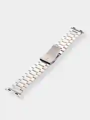 Серебряный блочный металлический ремешок для Apple Watch стальной