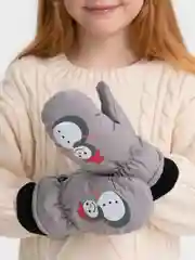 Серый варежки детские, краги