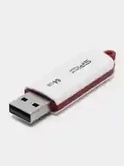 Белый флешка USB Silicon Power LuxMini 320, 16 Гб / 32 Гб / 64 Гб, подарок на 8 марта