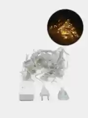 Белый новогодняя светодиодная LED гирлянда штора, 1,5*1,5 м, 4 цвета