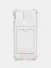 Силиконовый чехол Realme C21Y ( Реалми с21у), с карманом для карт, прозрачный