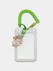 Бирюзовый чехол для пропуска, карточек, картхолдер брелок для ключей,бейдж