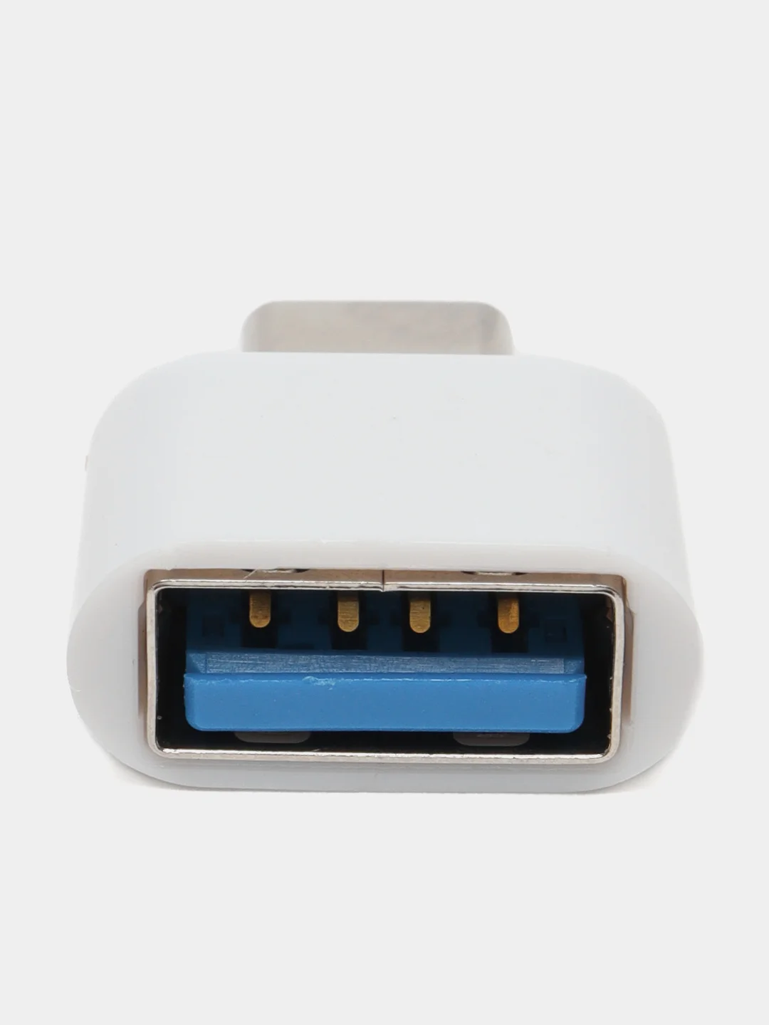 Белый otg переходник Type-C на USB / ОТГ Type-C