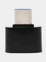Черный otg переходник Type-C на USB / ОТГ Type-C