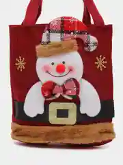 Багровый новогодний мешок, мешок для подарка на Новый год