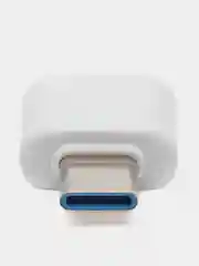 Белый otg переходник Type-C на USB / ОТГ Type-C