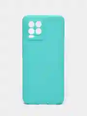 Бирюзовый чехол Realme 8 / Realme 8 Pro Реалми 8 / 8 Про силиконовый цветной матовый