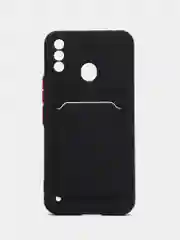 Силиконовый чехол для Itel A48 (Ител А48), с карманом для карт