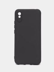 Силиконовый чехол на Xiaomi Redmi 9A ( Сяоми Редми 9А ) прозрачный, с подкладом