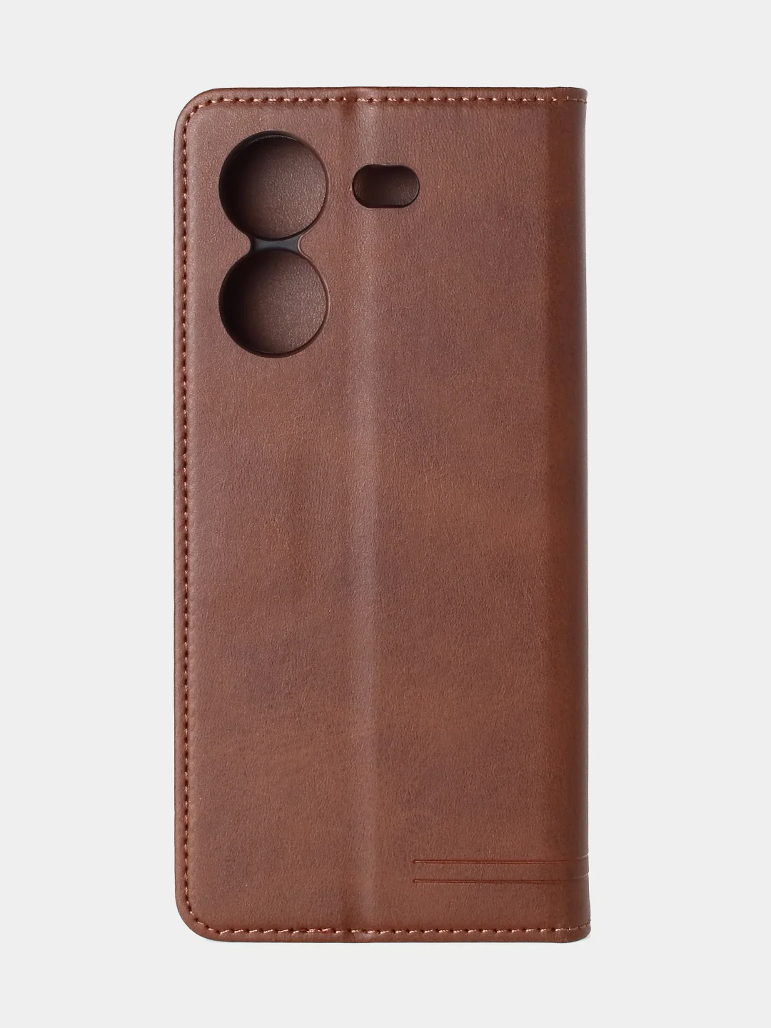 Коричневый чехол-книжка GQ для Tecno Pova 5 (4G), искусственная кожа
