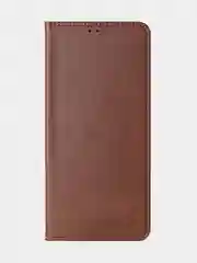 Коричневый чехол-книжка GQ для Tecno Pova 5 (4G), искусственная кожа